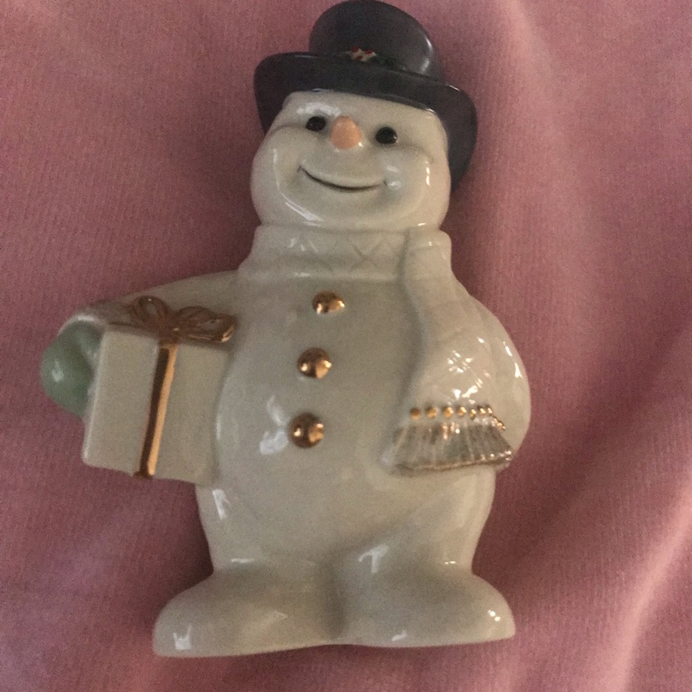 Lenox Festive Snowman with Gold Accents
